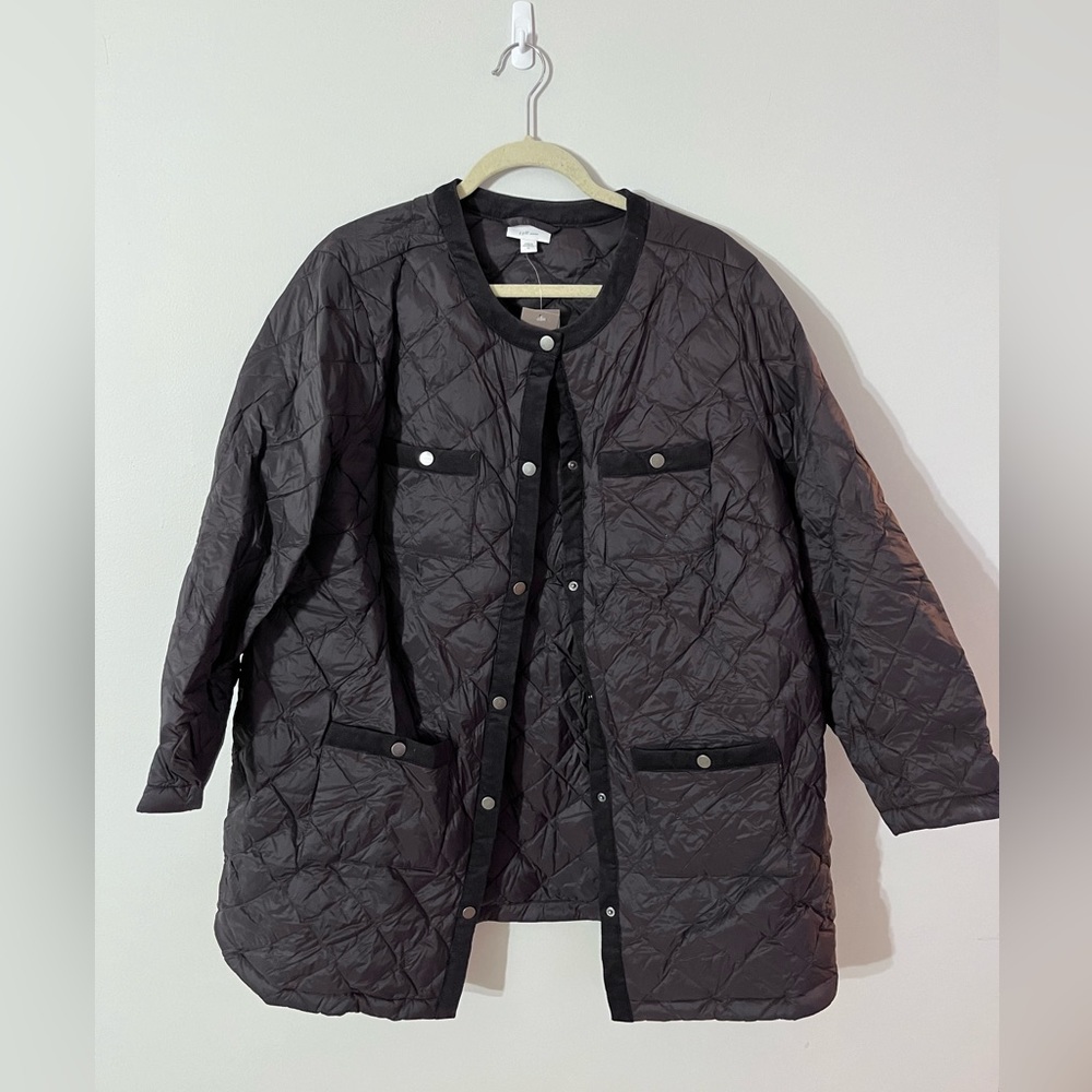 J.Jill Black Puffer Jacket